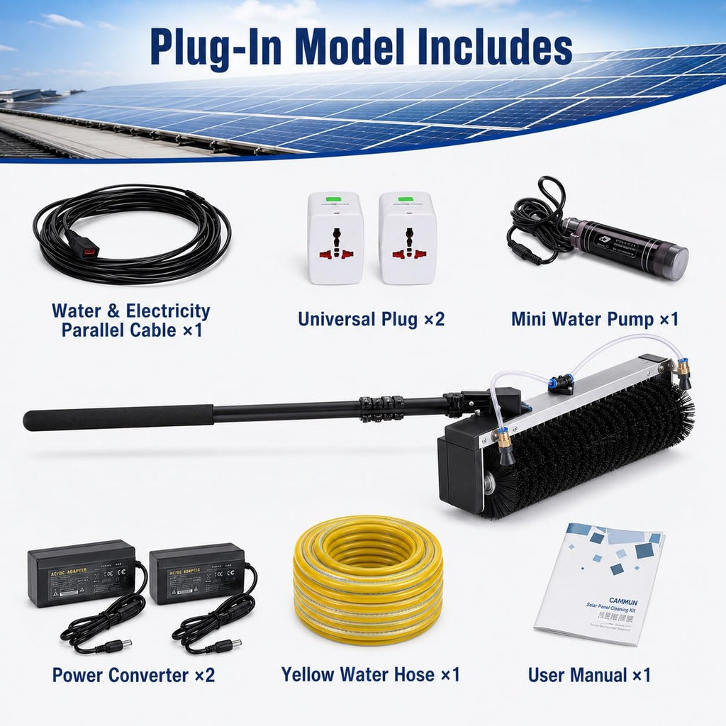 Electric Solar Panel Cleaning Brush
