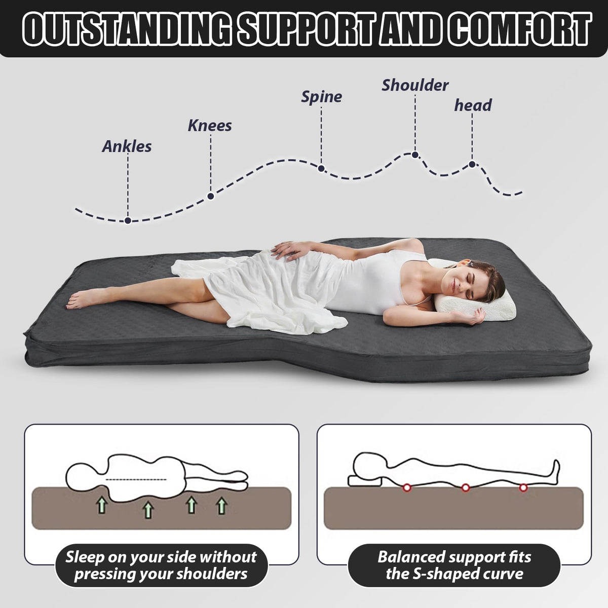 Inflatable Camping Bed for Tesla Model Y Accessories Self Inflating