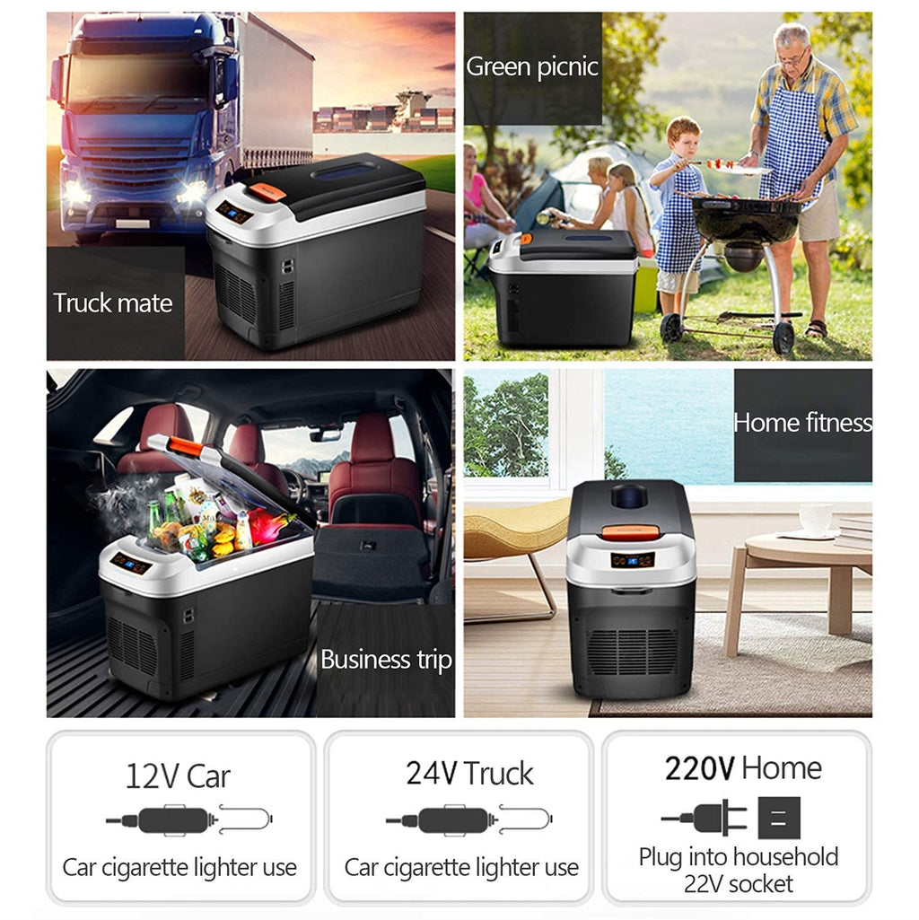 Portable Car Refrigerator Cooler and Warmer Mini Travel Freezer