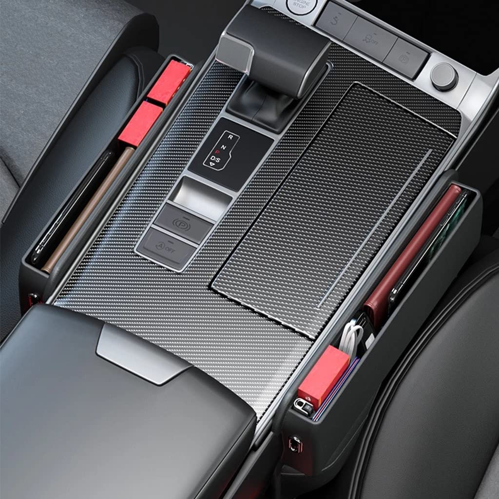 PU Leather Car Seat Gap Filler Organizer for Phone Keys Coins