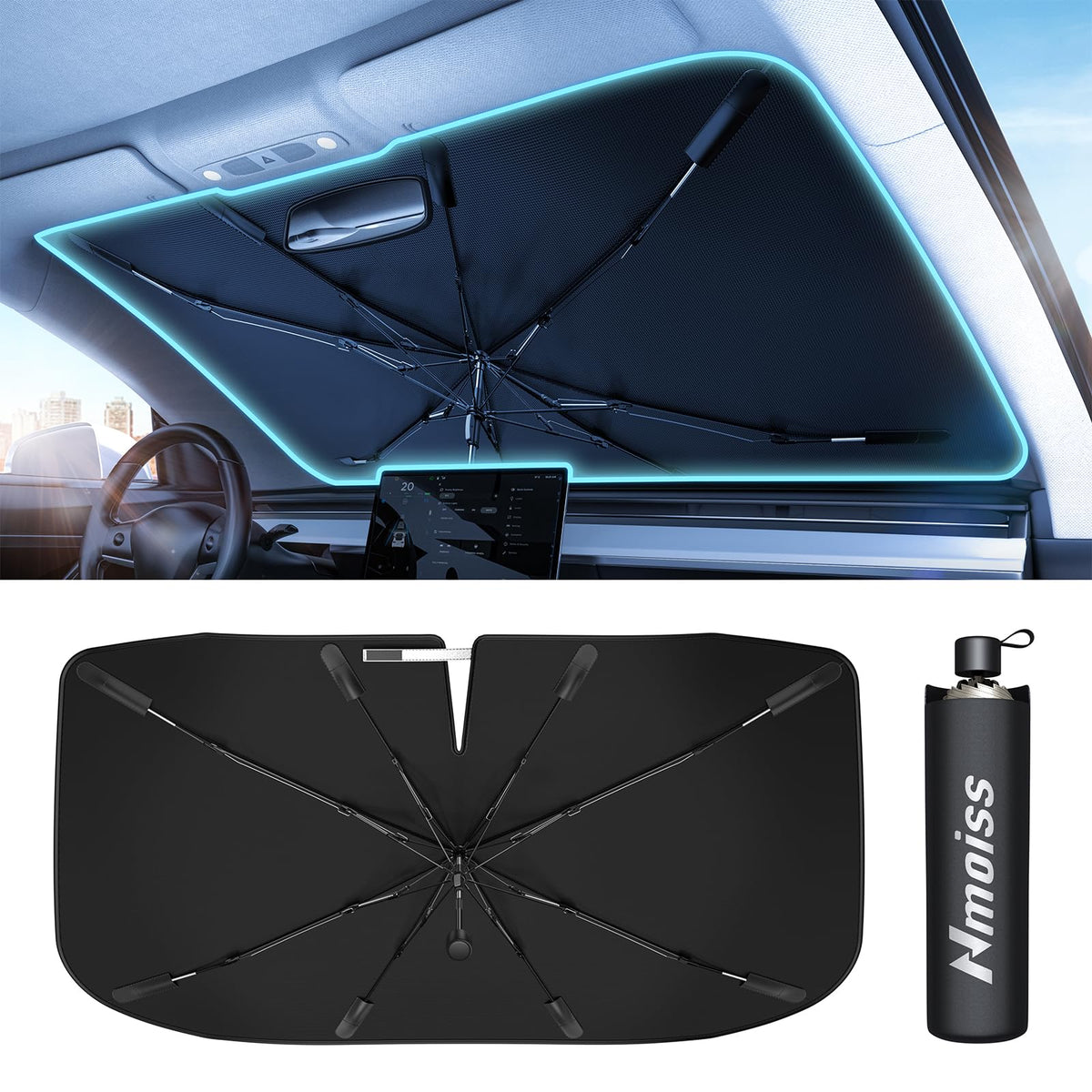 Windshield Sun Shade Umbrella Heat Shield Car Interior Protector