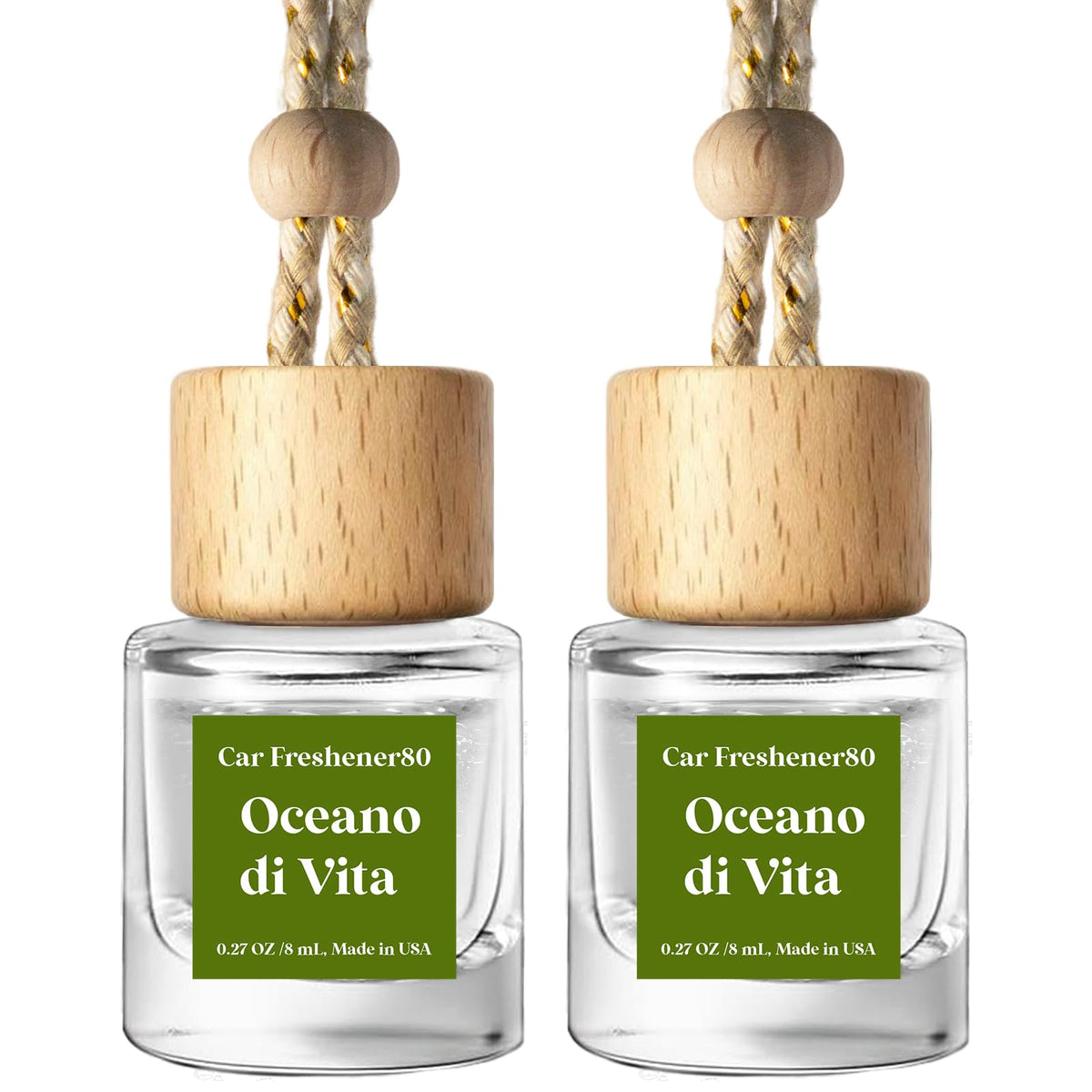 Car Hanging Air Freshener Diffuser 2 Pack