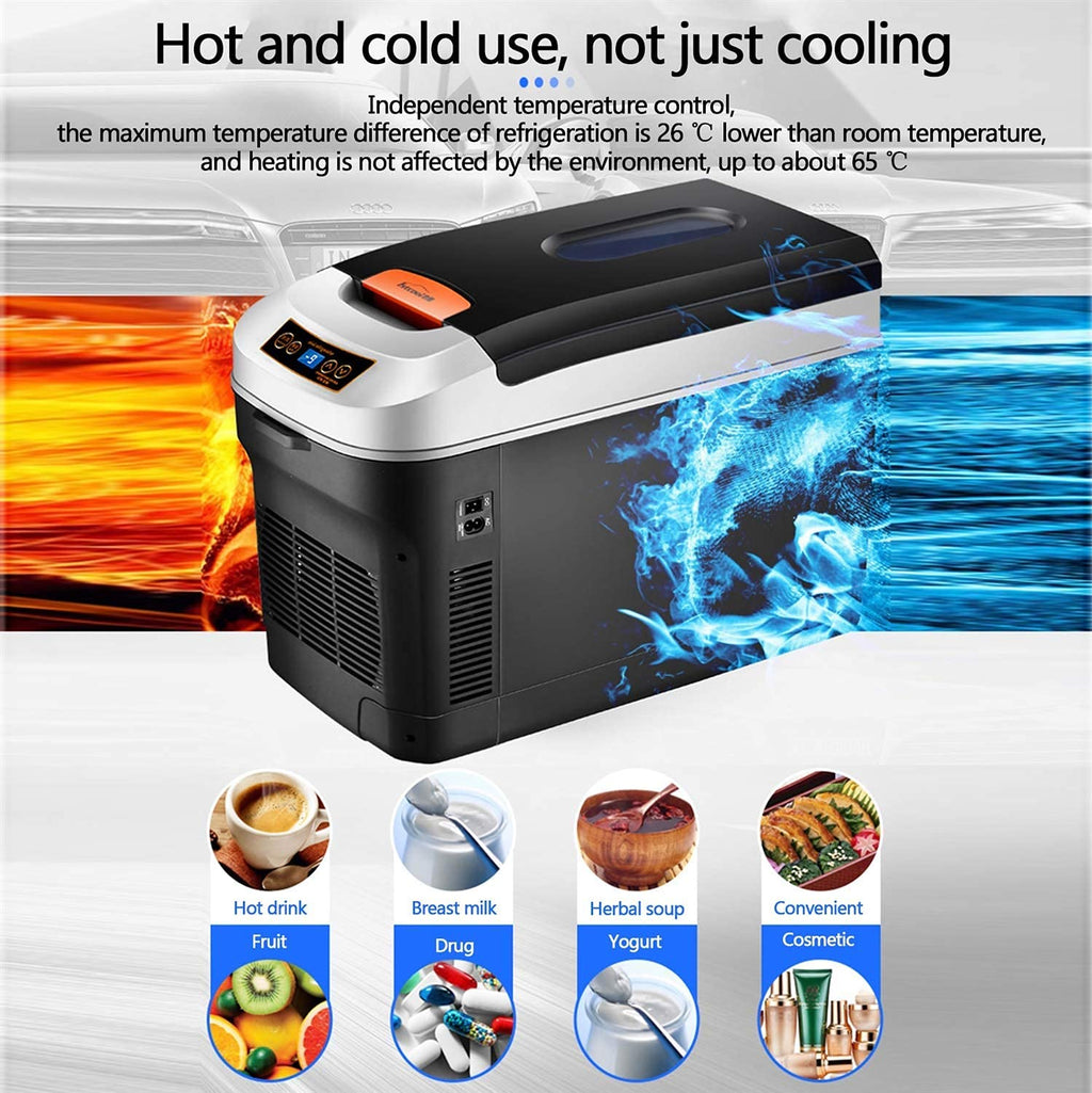 Portable Car Refrigerator Cooler and Warmer Mini Travel Freezer