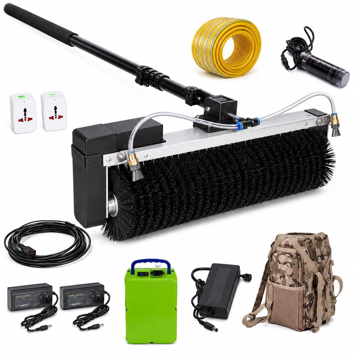 Electric Solar Panel Cleaning Brush
