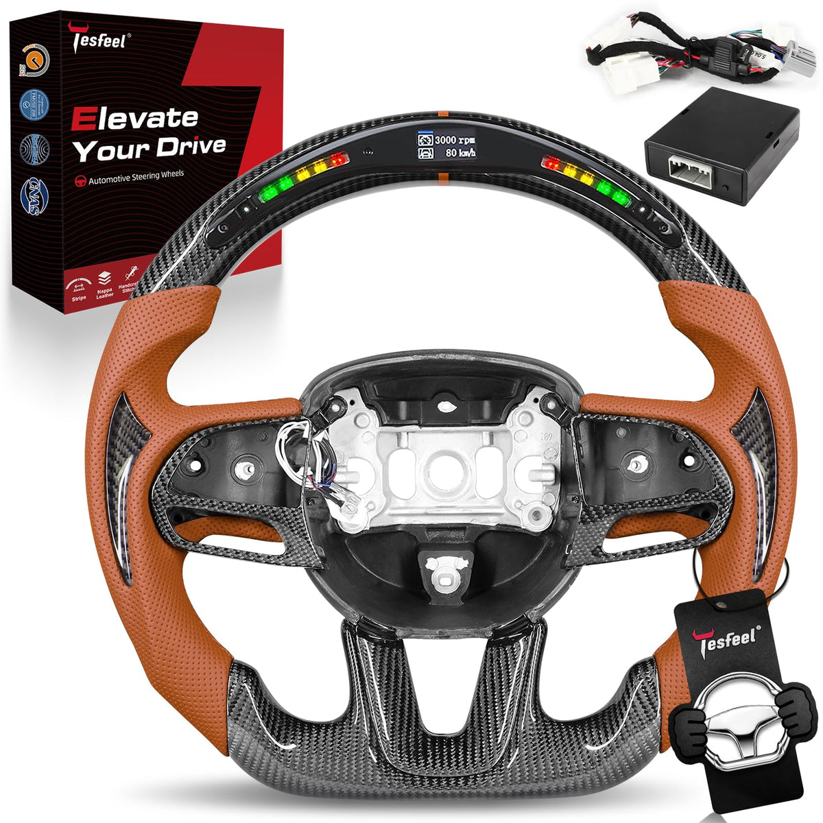 TESFEEL steering wheel for Dodge challenger