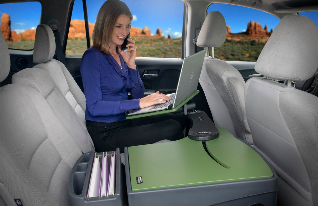 Car Back Seat Desk with Tablet Mount Mobile Workstation