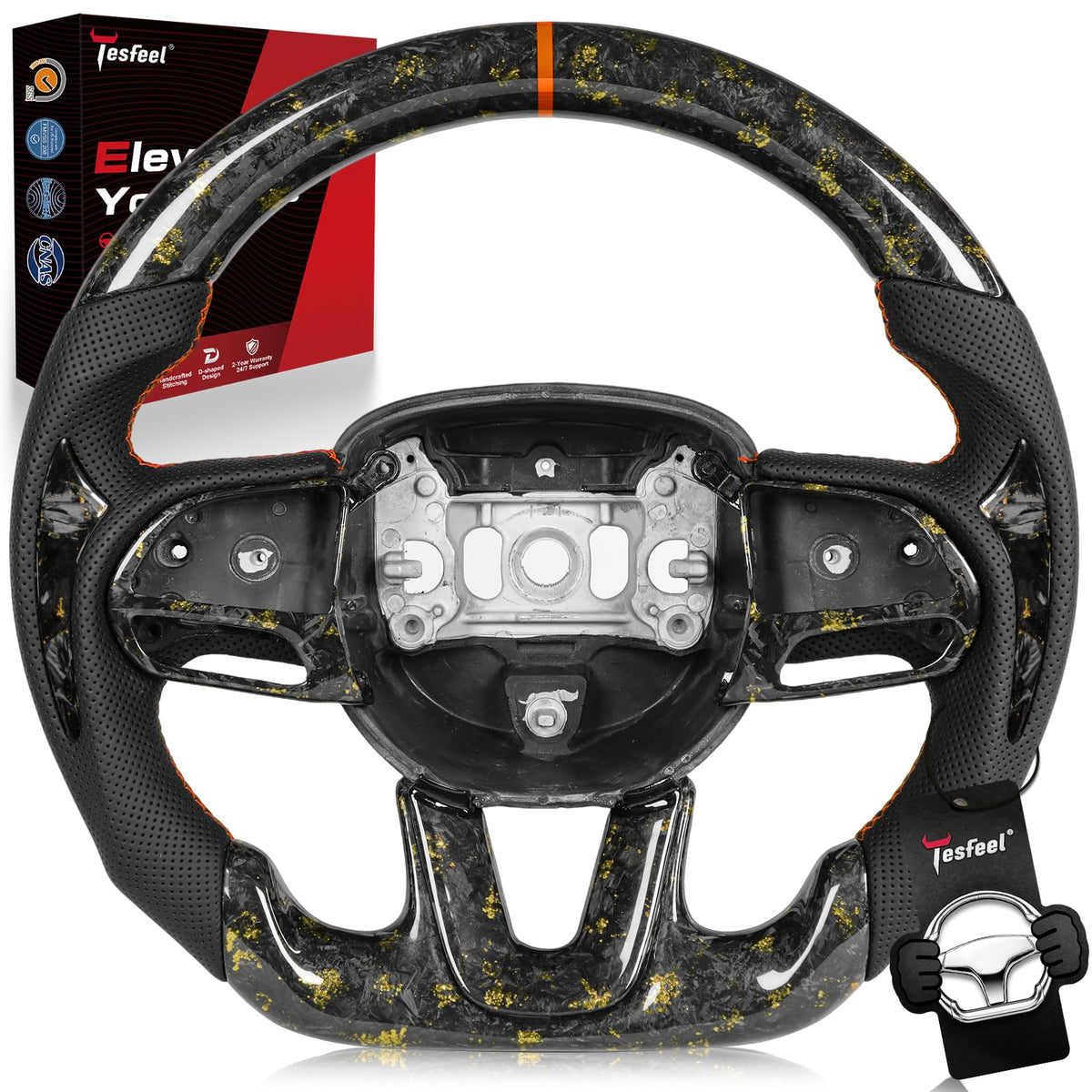 TESFEEL steering wheel for Dodge challenger