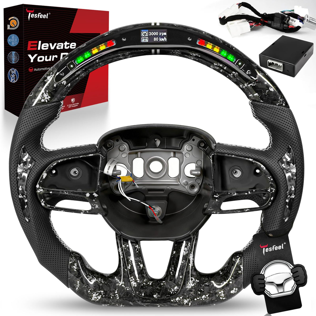TESFEEL steering wheel for Dodge challenger