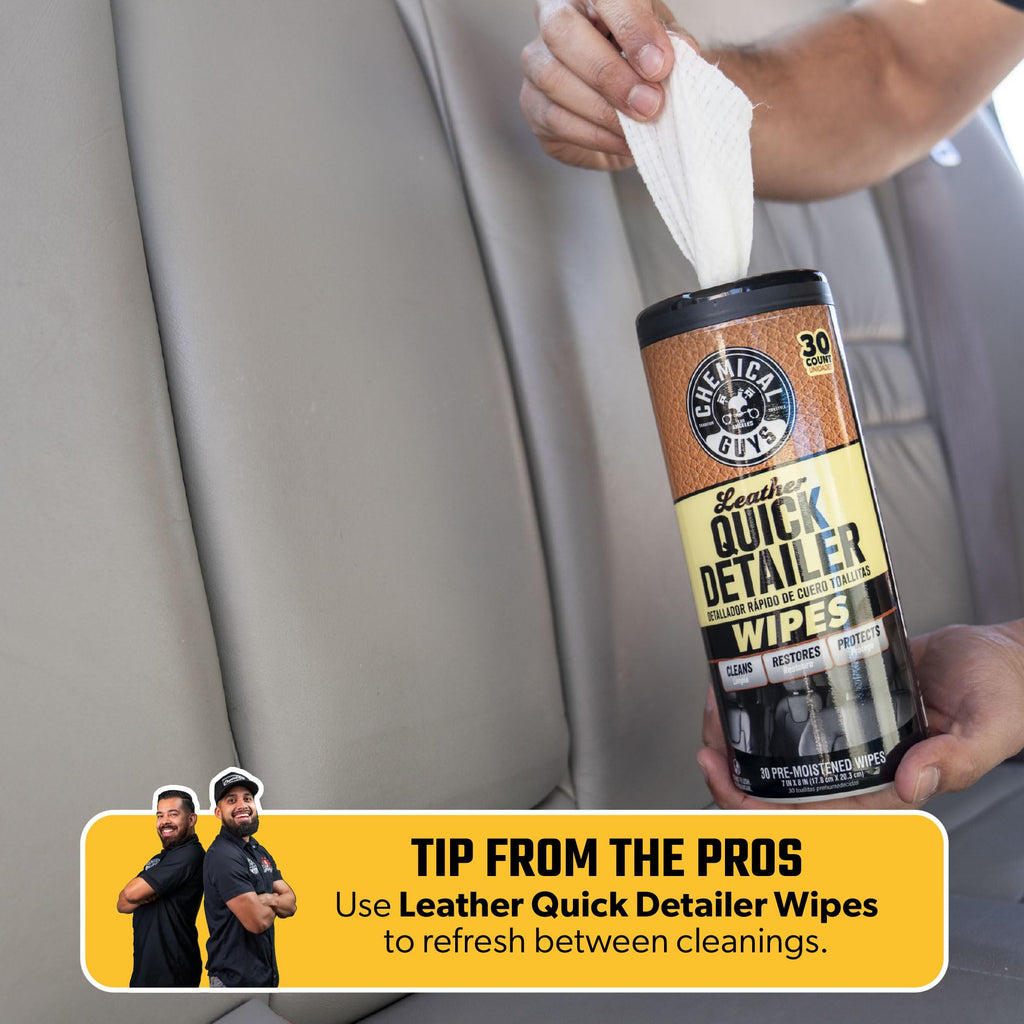 Leather Cleaner and Conditioner Kit for Car Interior 9-Piece Set