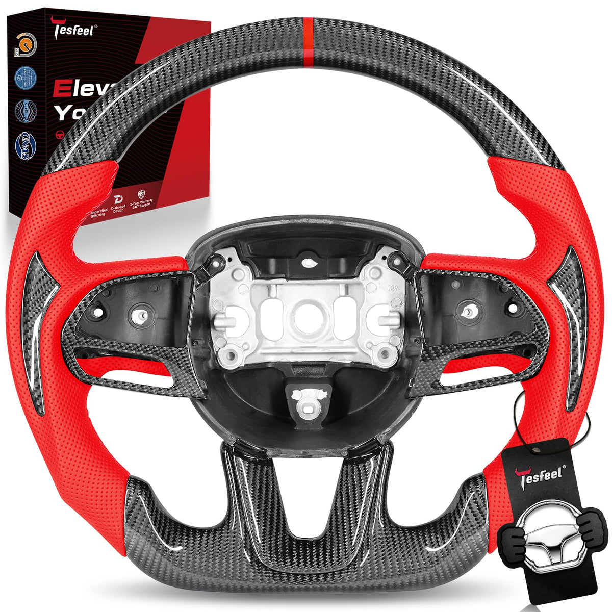 TESFEEL steering wheel for Dodge challenger