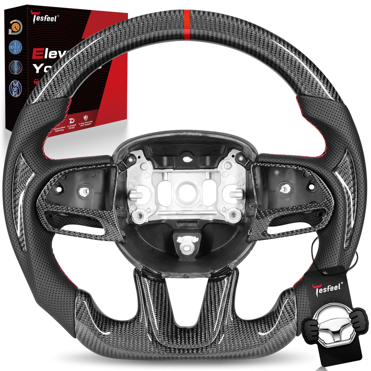 TESFEEL steering wheel for Dodge challenger