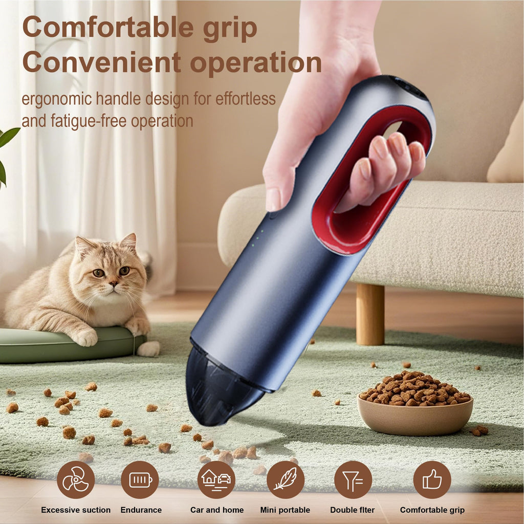 Portable Rechargeable Car Vacuum Cleaner Strong Suction Multi-Purpose Cleaner