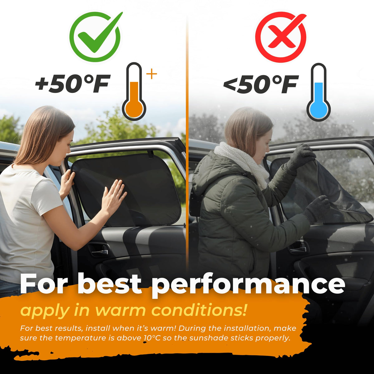 Baby Car Window Shades UV Protection Sun Shade 2 Pack