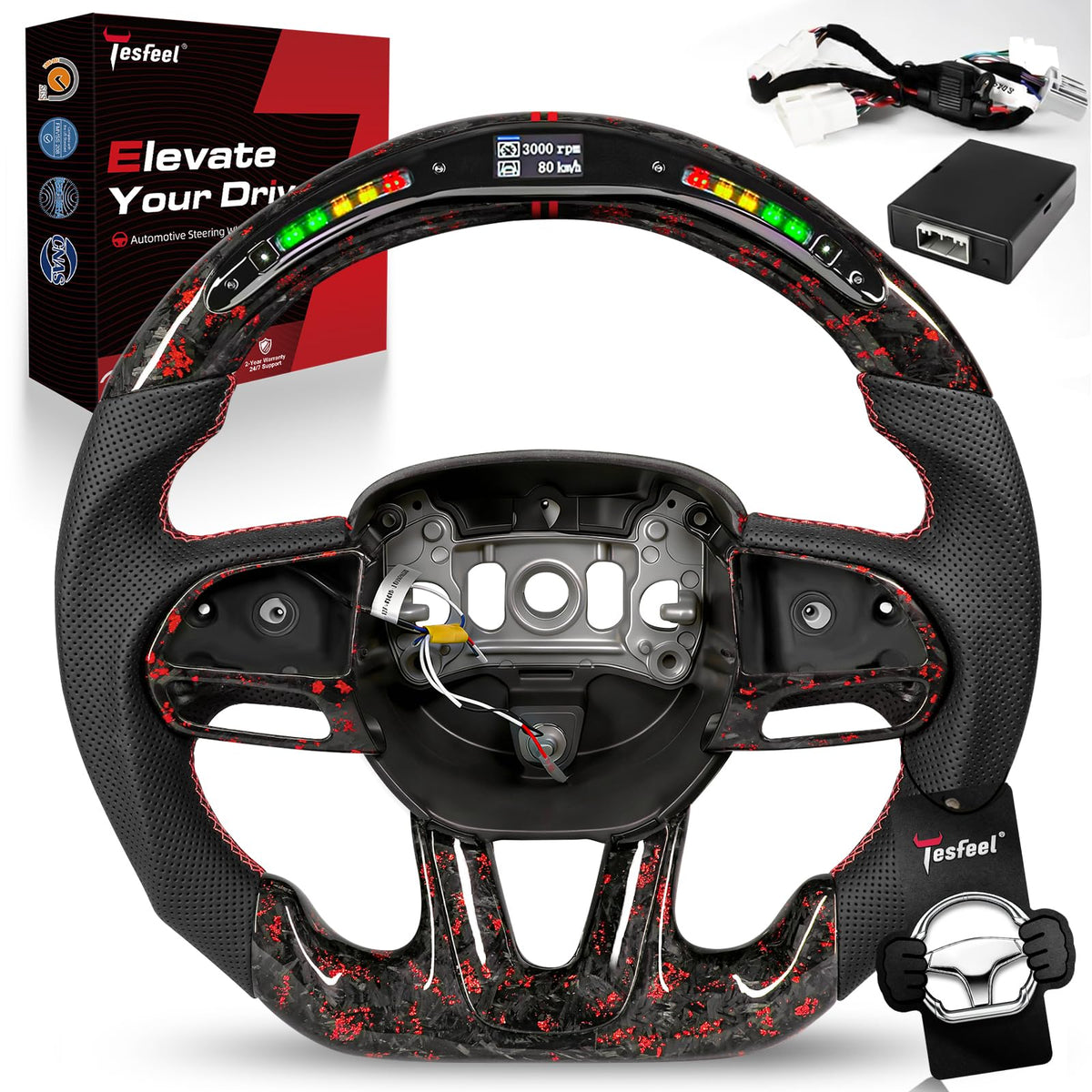 TESFEEL steering wheel for Dodge challenger