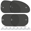 Car Window Shades 4 Pack UV Protection Sun Shade with Suction Cups