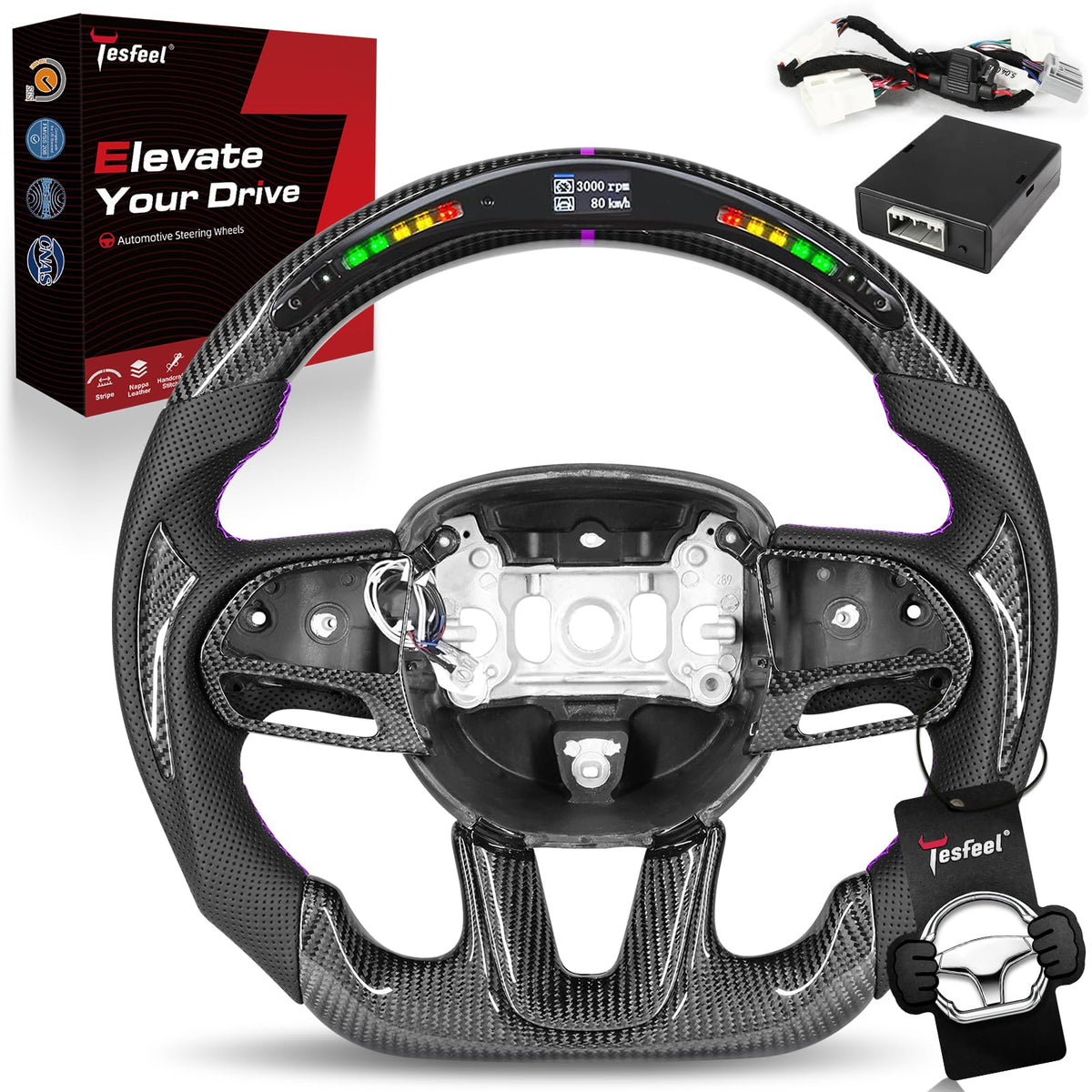 TESFEEL steering wheel for Dodge challenger