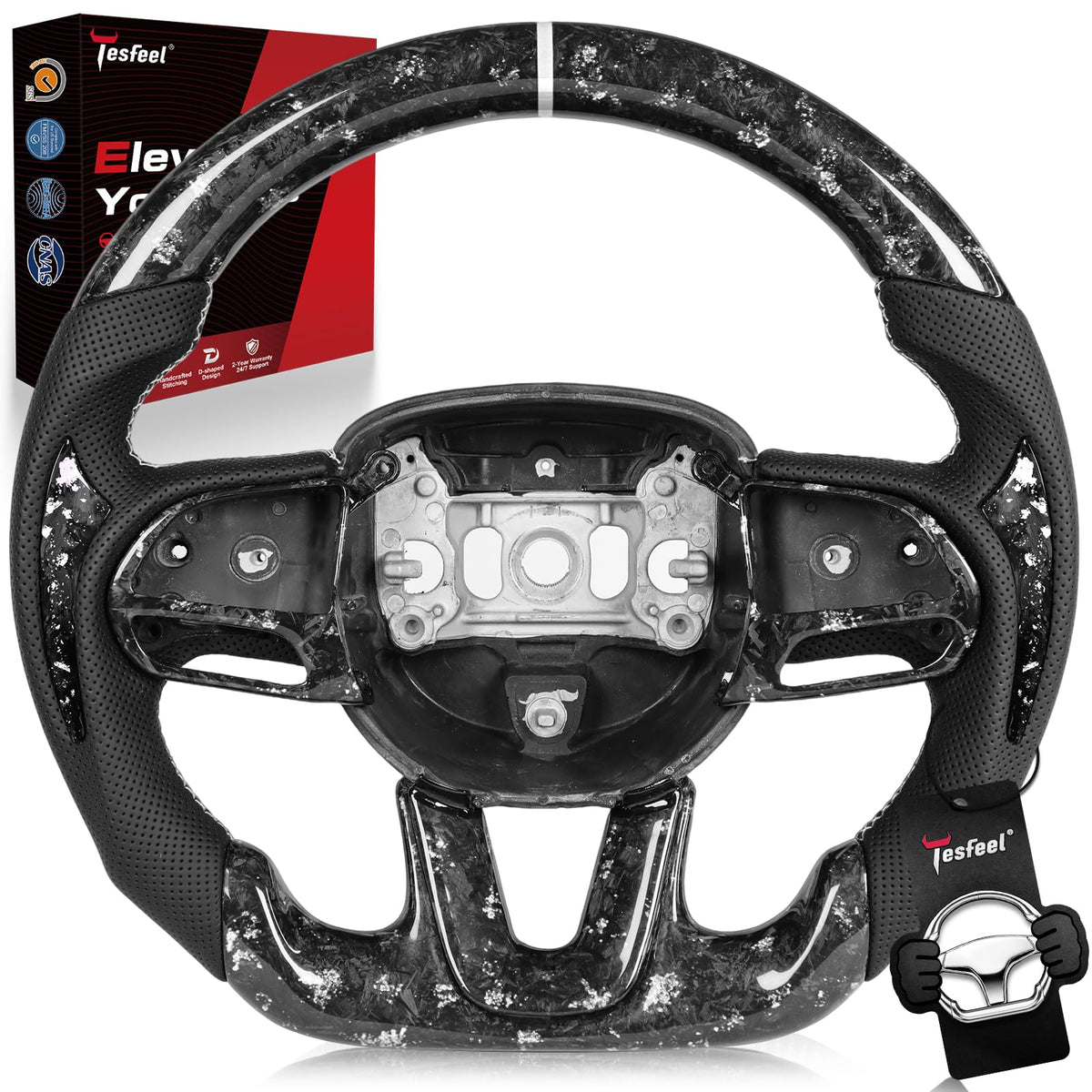 TESFEEL steering wheel for Dodge challenger