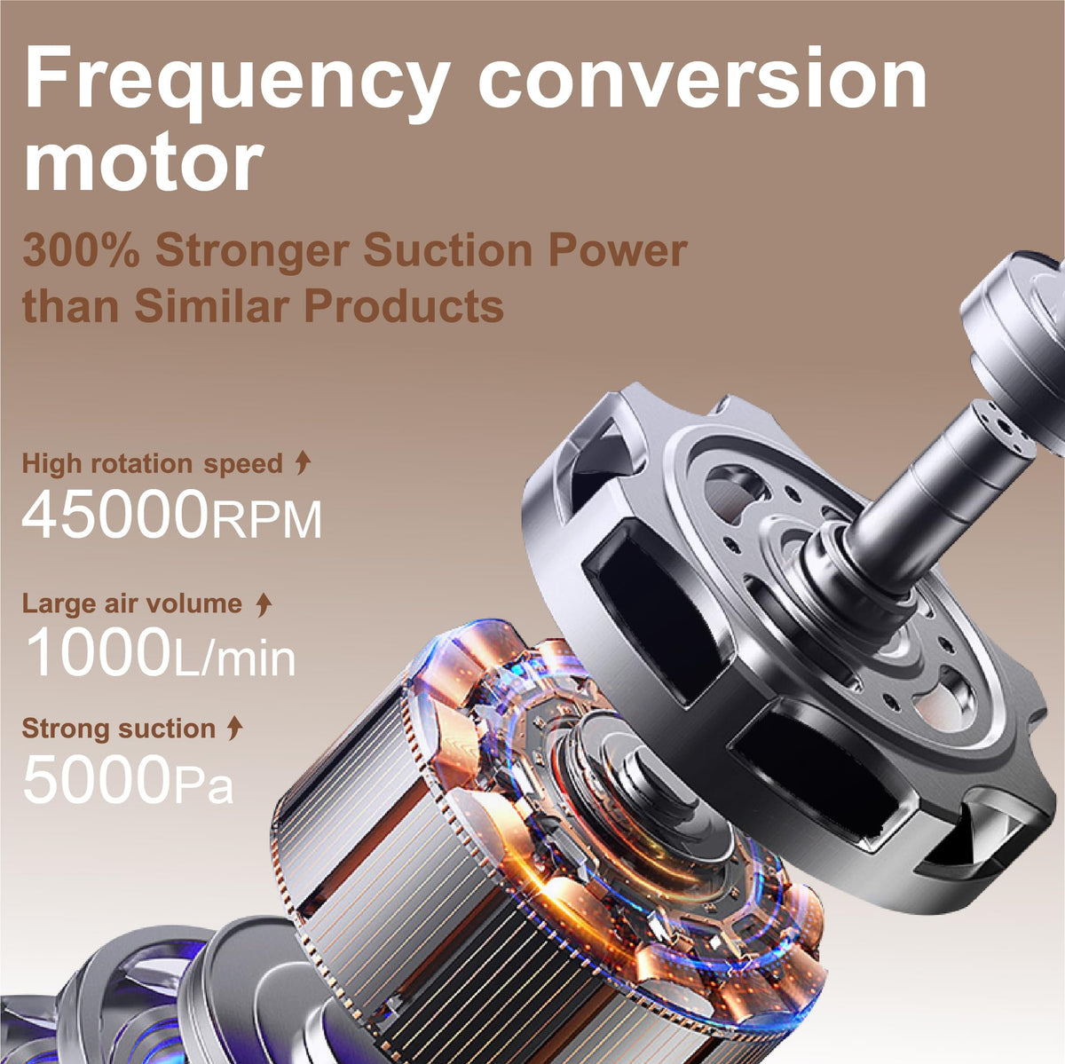 Portable Rechargeable Car Vacuum Cleaner Strong Suction Multi-Purpose Cleaner