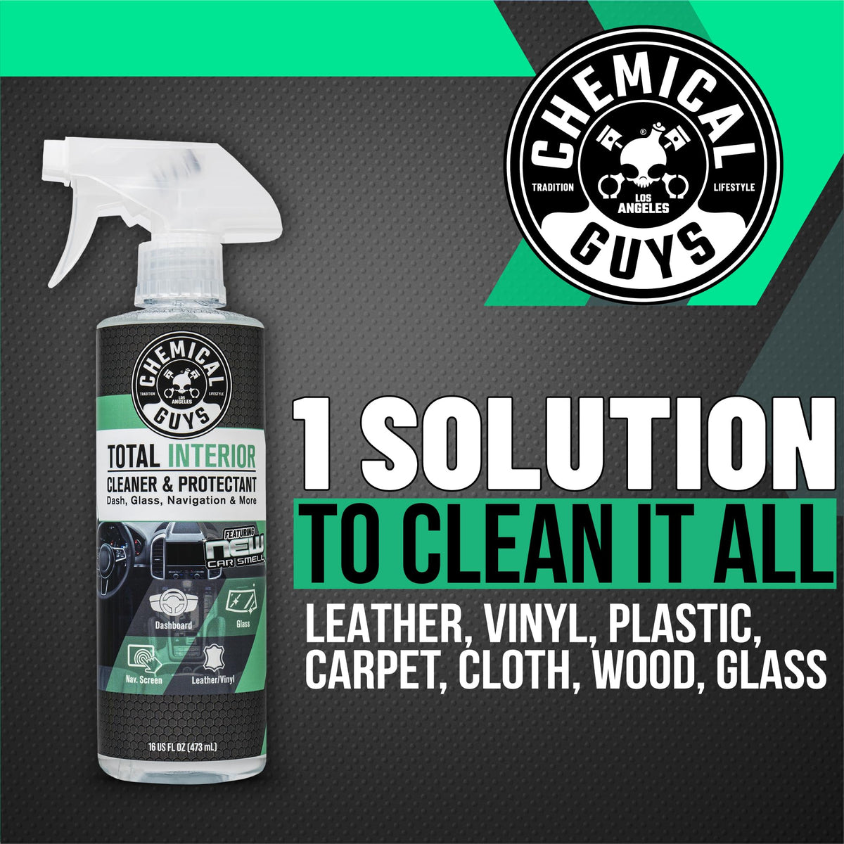 Chemical Guys, Total Interior Cleaner & Protectant, New Car Scent