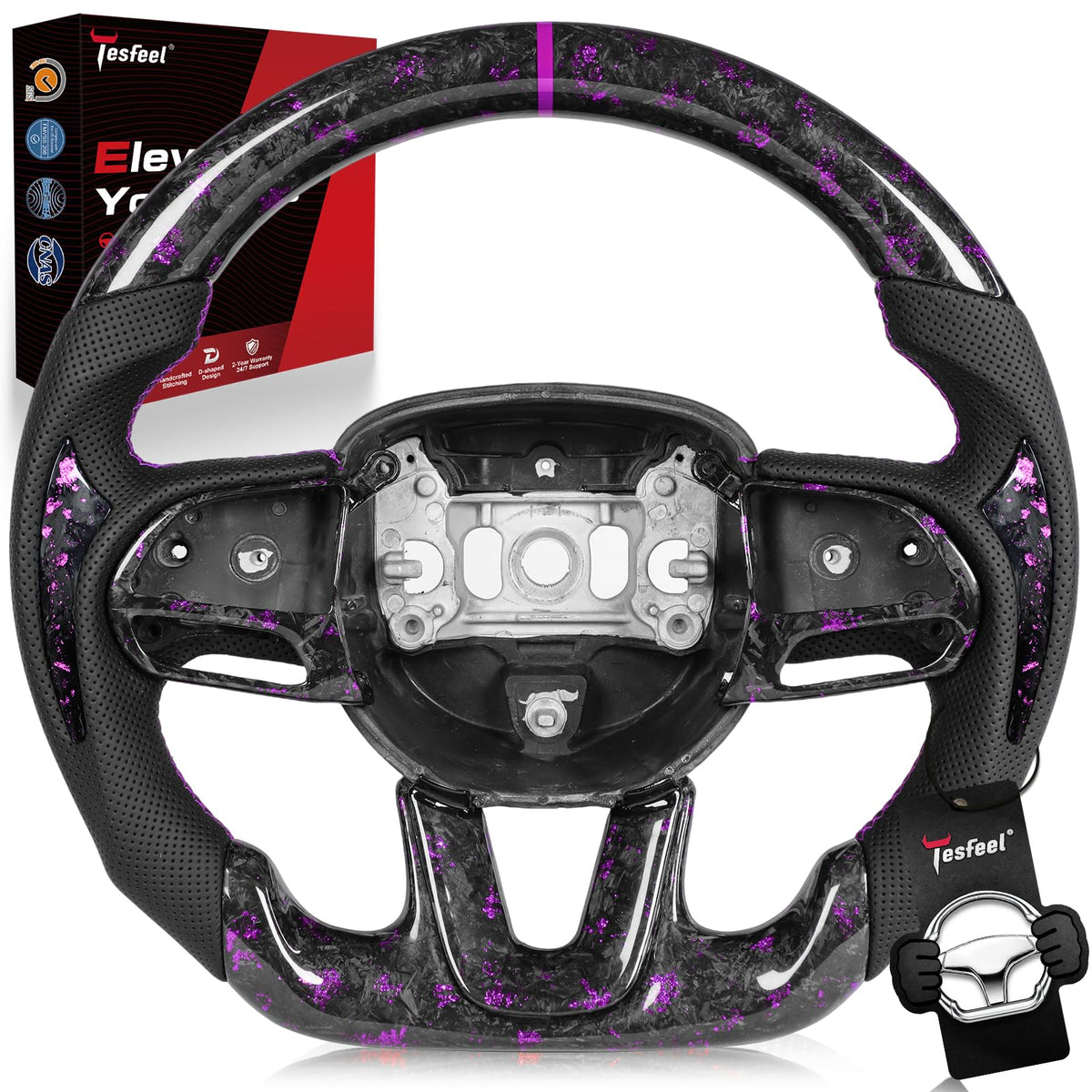 TESFEEL steering wheel for Dodge challenger